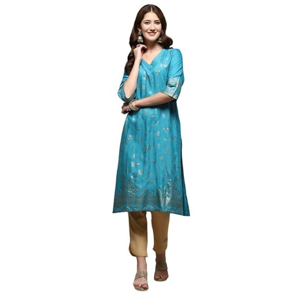 Women Rayon A-Line Printed Kurta