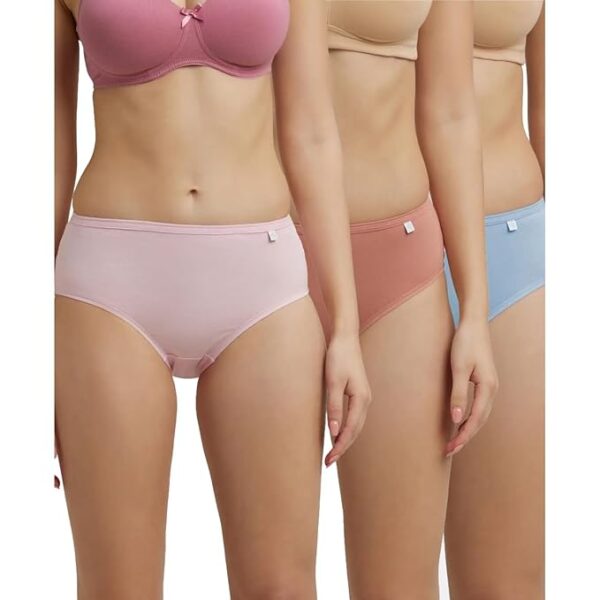 Jockey Women’s High Coverage Cotton Mid Waist Hipster – Pack of 3